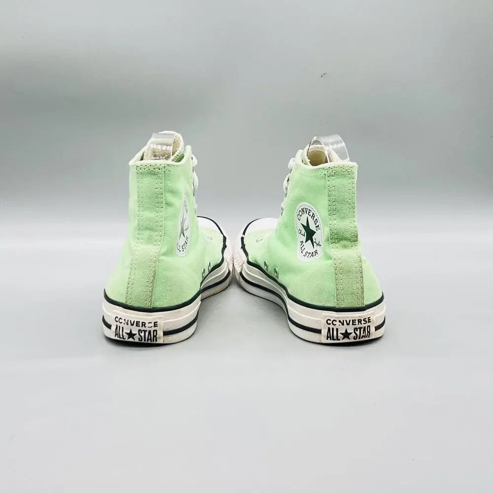 Converse Shoes Womens 7 Green Canvas Chuck Taylor All Star High Sneakers Comfort - Picture 6 of 10